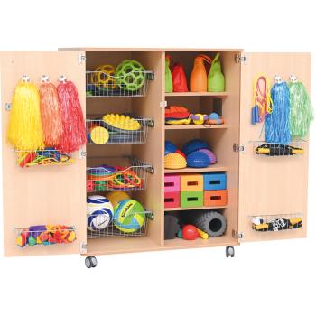 Flexi Rollschrank mit Metallkörben