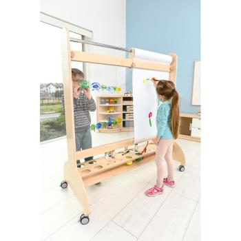 Maltafel, mobil, mit fahrbarem Malwagen