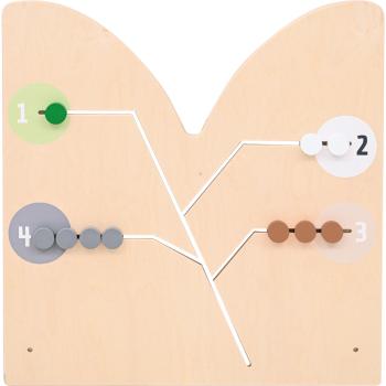 Holztrennwand Flora 10, Schiebespiel