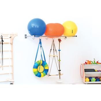 Wandhalterung für grosse Bälle, mit Haken