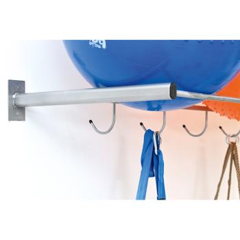 Wandhalterung für grosse Bälle, mit Haken