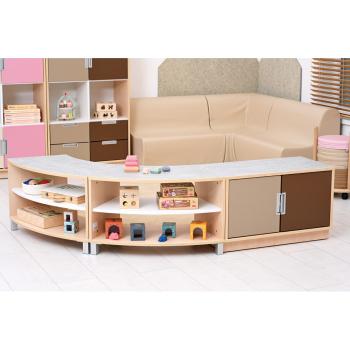 Quadro - Flüsterschrank S mit Mittelwand, B 79