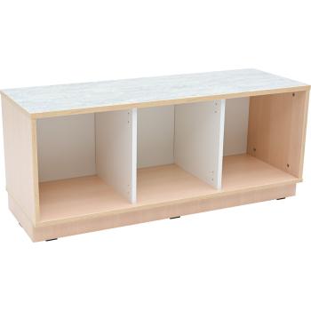 Quadro - Flüsterschrank S mit 2 Mittelwänden, B 116 - auf Sockel