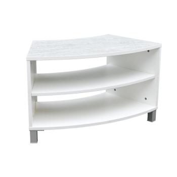 Quadro - Achtelkreis-Flüsterschrank S - auf Beinen, Linoleum grau