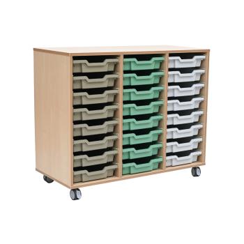 Flexi Regal M für Kunststoffbehälter, B 104, auf Rollen