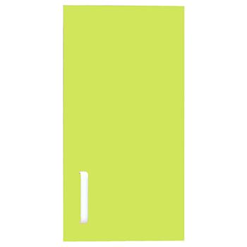Tür für Schmales Aufsatzregal, Scharniere rechts - grün