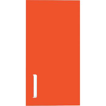 Tür für Schmales Aufsatzregal, Scharniere rechts - rot