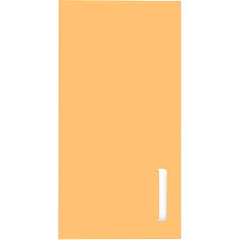 Tür für Schmales Aufsatzregal, Scharniere links - orange