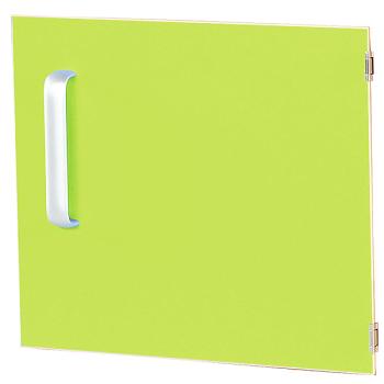 Tür einzeln für Schrank S, Scharniere rechts - grün