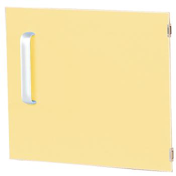 Tür einzeln für Schrank S, Scharniere rechts - gelb