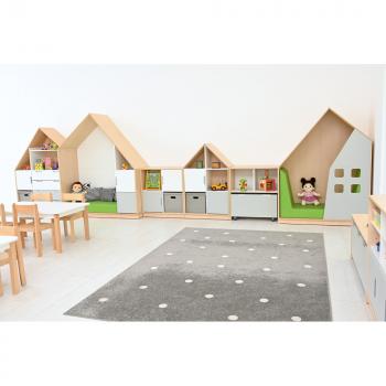 Quadro - Häuschen mit 2 Einlegeböden, Ahorn - weiss