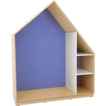 Quadro - Häuschen mit 2 Einlegeböden, Ahorn - blau