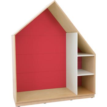 Quadro - Häuschen mit 2 Einlegeböden, Ahorn - rot