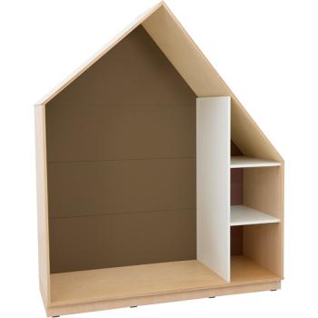 Quadro - Häuschen mit 2 Einlegeböden, Ahorn - braun