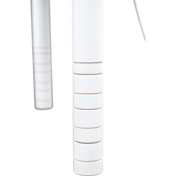 Halbrunder Tisch Flexi, höhenverstellbar 40-58 cm, weiss