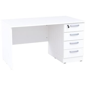 Grande Schreibtisch mit 4 Schubladen - weiss