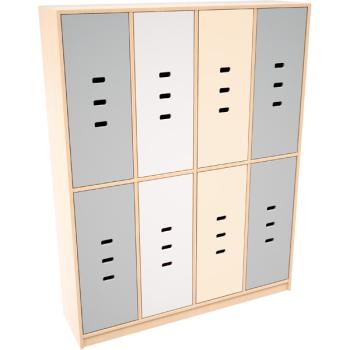 Regenbogen Garderobentür - weiss, 2 Stk.