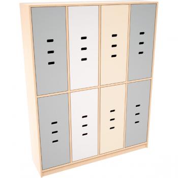 Regenbogen Garderobentür - grau, 2 Stk.