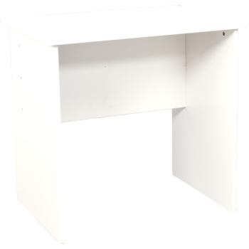 Einzelschreibtisch Quadro, weiss