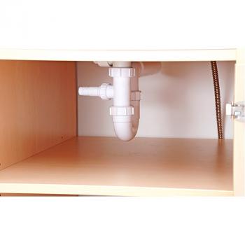 Wickelkommoden-Landschaft 1, T 75 cm, mit Badewanne, Wickelauflage hellgrün