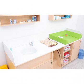 Wickelkommoden-Landschaft 3 mit Badewanne