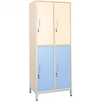 Garderobenschrank mit Metallbeinen, 4 Fächer