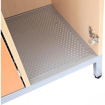 Garderobenschrank mit Metallbeinen, 3 Fächer