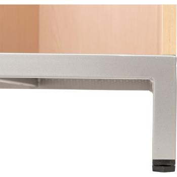 Frameo Garderobenschrank mit Metallbeinen, Ahorn Jylland, 3 Fächer