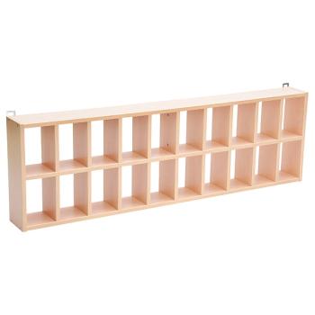 Grosses Hängeregal für 20 Zahnputzbecher