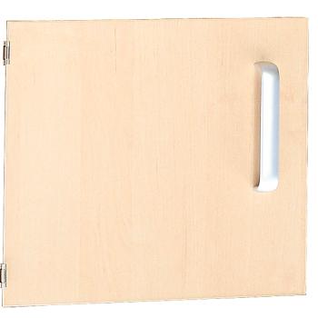 Tür einzeln für Schrank S, Scharniere links - Birke