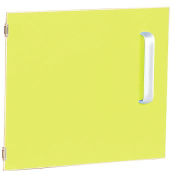 Tür einzeln für Schrank S, Scharniere links - limone