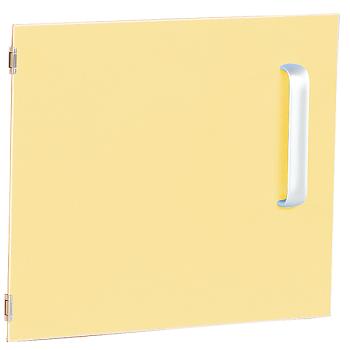 Tür einzeln für Schrank S, Scharniere links - gelb