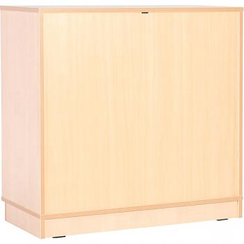 Schrank M mit 2 Trennwänden, auf Sockel + 12 Behälter (Flexi 114)