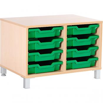 Flexi Regal S für Kunststoffbehälter, B 70, auf Beinen