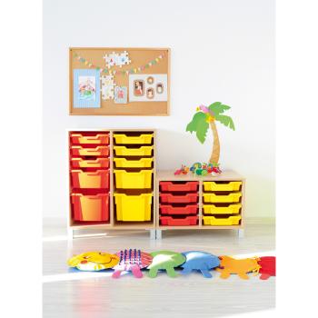 Flexi Regal M für Kunststoffbehälter, B 70, auf Beinen