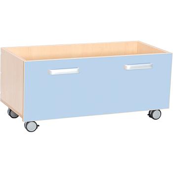 Behälter auf Rollen, hellblau