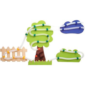 Wandapplikation mit Rohrpost, Parkanlage