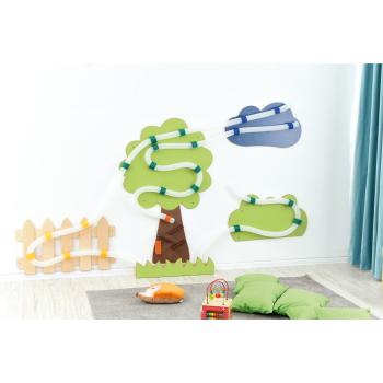 Wandapplikation mit Rohrpost, Parkanlage