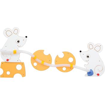 Wandapplikation mit Rohrpost, Spielende Mäuschen