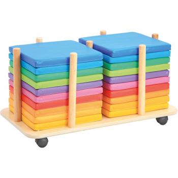 Mobiler Ständer für 20 Sitzkissen (Breite bis 35 cm)
