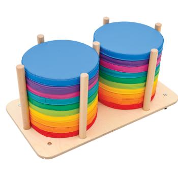 Mobiler Ständer für 20 Sitzkissen (Breite bis 35 cm)