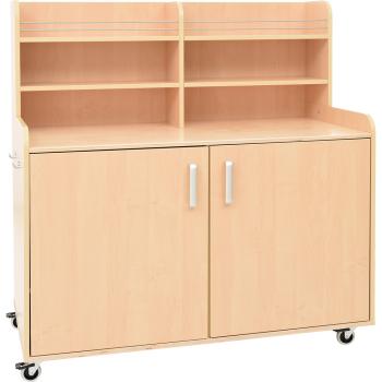 Küchenbüffet auf Rollen, gross - Ahorn