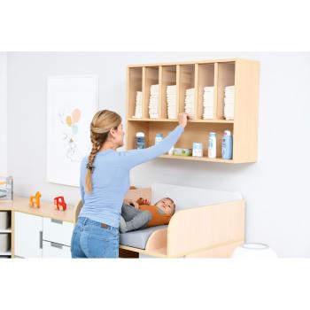 Windelhängeregal mit Ablagefach