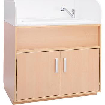 Badewannen- oder Waschbeckenschrank mit Wanne