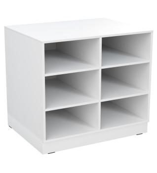 Wickelkommode offenes Regal, B 97 (ohne Arbeitsplatte) weiss