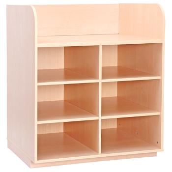 Wickelkommode offenes Regal, Birke