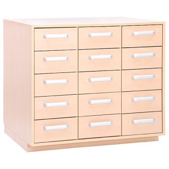 Wickelkommode mit 15 Schubladen (ohne Arbeitsplatte)