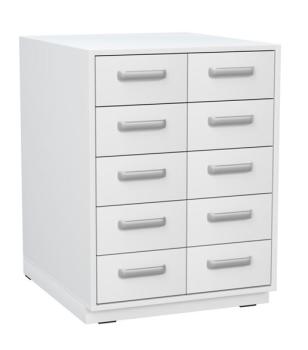 Wickelkommode mit 10 Schubladen (ohne Arbeitsplatte) weiss