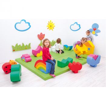 Schaumstoffelement - Gras, dunkelgrün