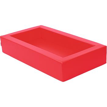 Schaumstoffbett, rot
